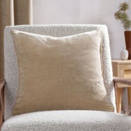 Yard Heavy Chenille 50 x 50cm Feather Cushion -Natural