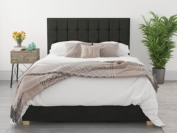 Aspire Sinatra Ottoman Bed Saxon Twill Charcoal - Single - thumbnail 2