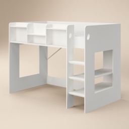 Flair Wizard Junior Mid High Sleeper Bed White - thumbnail 4