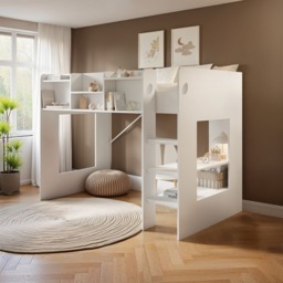 Flair Wizard Junior Mid High Sleeper Bed White