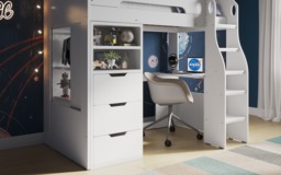 Flair Cosmic Storage High Sleeper White - thumbnail 4
