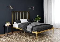 Dorel Giulia Metal Bed-Pink-Kingsize - thumbnail 2