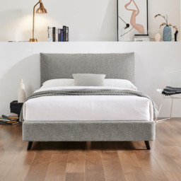 Limelight Luna Pillow Boucle Fabric Bed Frame-Dove Grey-Kingsize