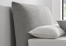 Limelight Luna Pillow Boucle Fabric Bed Frame-Dove Grey-Kingsize - thumbnail 2