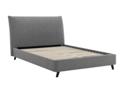Limelight Luna Pillow Boucle Fabric Bed Frame-Dove Grey-Kingsize - thumbnail 5