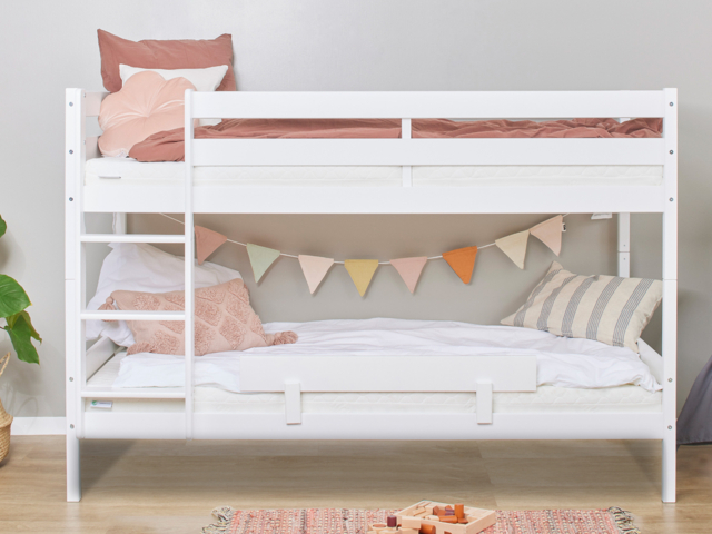 Hoppekids Shorty Bunkbed with Safety Rail-White - image 1