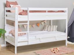 Hoppekids Shorty Bunkbed with Safety Rail-White - thumbnail 2