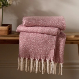 Wylder Isla Woven Tasselled Throw 130 x 180cm / Heather - thumbnail 1
