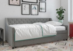 Novogratz Her Majesty Linen Daybed and Trundle-Grey - thumbnail 3