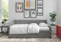 Novogratz Her Majesty Linen Daybed and Trundle-Grey - thumbnail 5