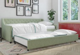 Novogratz Her Majesty Linen Daybed and Trundle-Grey - thumbnail 2