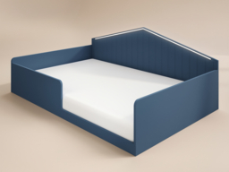 Flair Wilbur Small Double Montessori Bed with LED-Navy - thumbnail 6