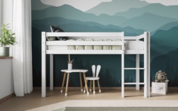 Flair Wooden Elara Shorty Mid Sleeper White - thumbnail 3