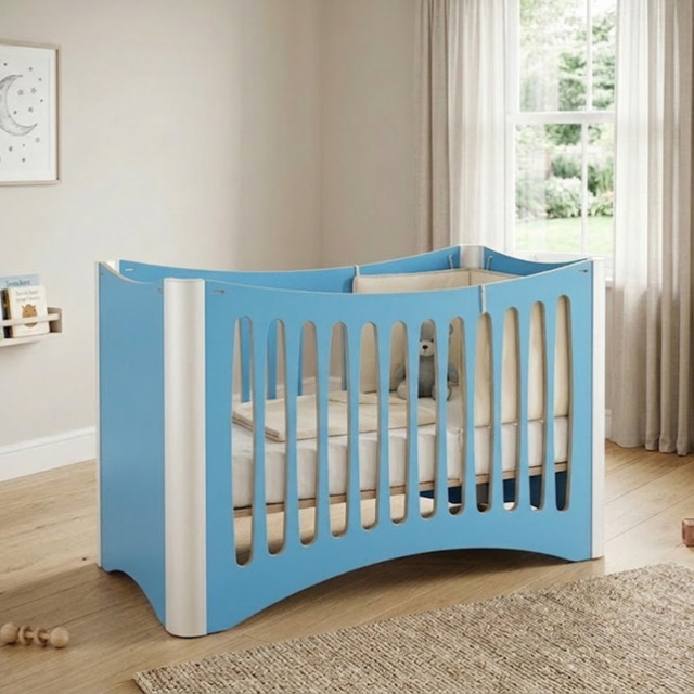 Mathy By Bols Fusion Cot -Azur Blue - image 1