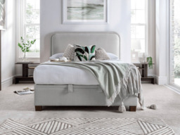 Kaydian Clifton Upholstered Ottoman Storage Bed Maskat Clay - Double - thumbnail 3