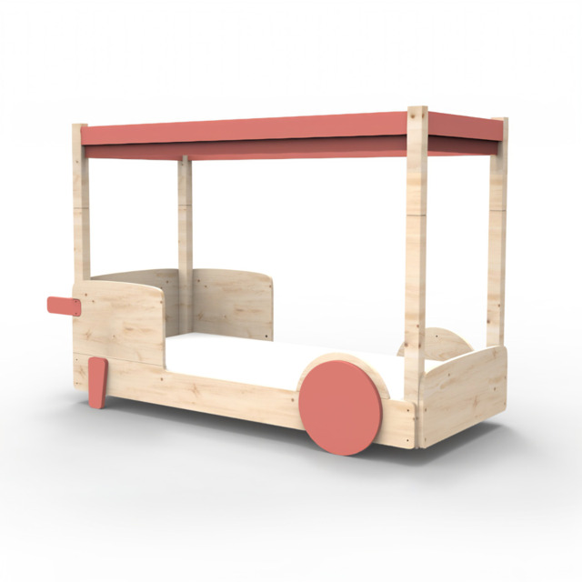 Mathy By Bols Discovery 1 Canopy Bed-Coral - image 1