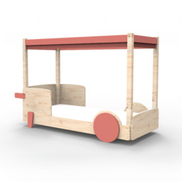 Mathy By Bols Discovery 1 Canopy Bed-Coral