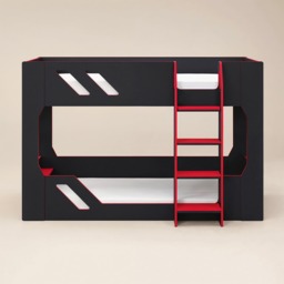 Recoil Shuttle Gaming Bunk Bed Black & Red - thumbnail 4
