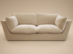 SOLACE+CO Orson 3 Seater Sofa Beige Velvet - thumbnail 4