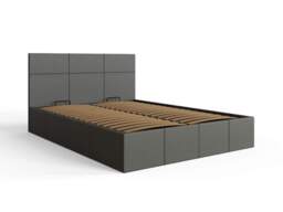 GFW End Lift Ottoman Storage Bed-Small Double-Grey Faux Leather - thumbnail 6