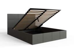 GFW End Lift Ottoman Storage Bed-Small Double-Grey Faux Leather - thumbnail 7