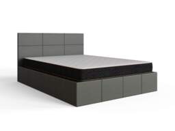 GFW End Lift Ottoman Storage Bed-Small Double-Grey Faux Leather - thumbnail 5