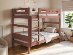 Flair Elijah Detachable Wooden Bunk Bed Pink - thumbnail 2