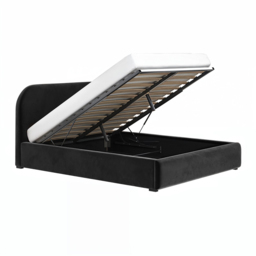 Flair Alba Kingsize Ottoman Bed Black Velvet - thumbnail 5