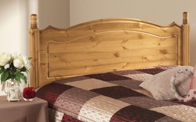 Friendship Mill Boston Scandinavian Pine Wood Headboard - Double - image 1