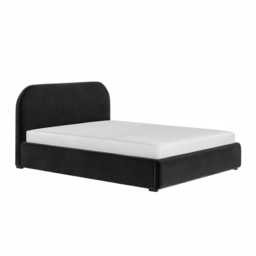 Flair Alba Double Ottoman Bed Black Velvet - thumbnail 4
