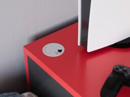 Recoil Portal Gaming Single Bed with Drawer Black & Red - thumbnail 5