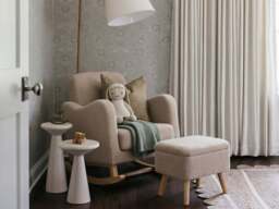 Bebe & Beyond Soother Nursing Chair and Stool Set Biscuit - thumbnail 1