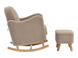 Bebe & Beyond Soother Nursing Chair and Stool Set Biscuit - thumbnail 4