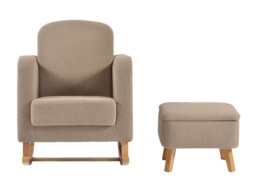Bebe & Beyond Soother Nursing Chair and Stool Set Biscuit - thumbnail 3