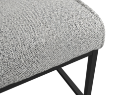 LPD Cleaver Tweed Cantilever Dining Chairs-Smoked Pearl - thumbnail 3