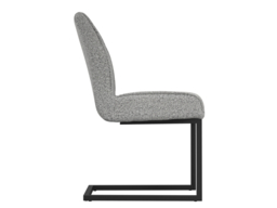 LPD Cleaver Tweed Cantilever Dining Chairs-Smoked Pearl - thumbnail 5
