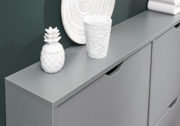 GFW Narrow 6 Drawer Hallway Shoe Cabinet -White - thumbnail 6