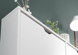 GFW Narrow 6 Drawer Hallway Shoe Cabinet -White - thumbnail 7