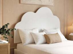 Flair Adara Ottoman Bed with Cloud Headboard White-Small Double - thumbnail 4