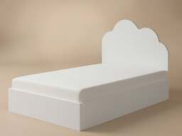 Flair Adara Ottoman Bed with Cloud Headboard White-Small Double - thumbnail 5