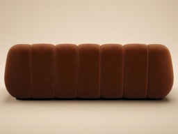 SOLACE+CO Macy Large 3 Seater Sofa Orange Velvet - thumbnail 5