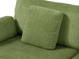 Living & Home 2 Seater Chenille Sofa with Cushions-Green - thumbnail 6