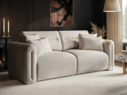 SOLACE+CO Mabel 3 Seater Sofa Beige Chenille - thumbnail 2
