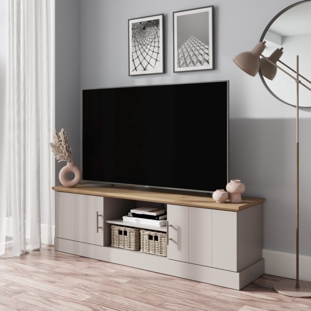GFW Kendal Large TV Unit -Grey - image 1
