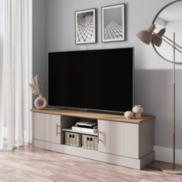 GFW Kendal Large TV Unit -Grey - thumbnail 1