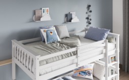 Flair Zoom Wooden Detachable Bunk Bed White - thumbnail 5