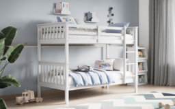 Flair Zoom Wooden Detachable Bunk Bed White - thumbnail 3