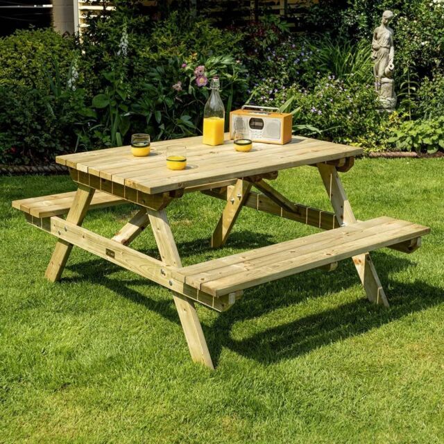 Rowlinson Premium Heavy Duty 1.2m Picnic Bench - image 1