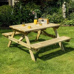 Rowlinson Premium Heavy Duty 1.2m Picnic Bench - thumbnail 1