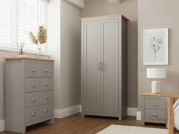 GFW Lancaster 3 Piece Bedroom Furniture Set-Grey - thumbnail 4